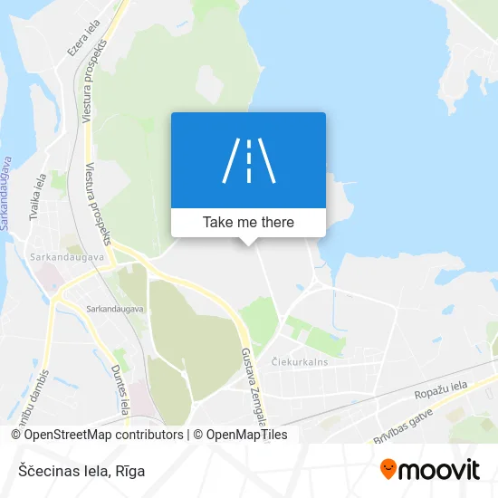 Карта Ščecinas Iela