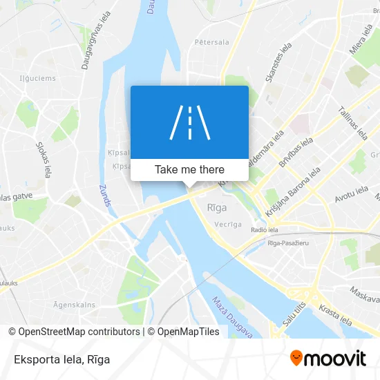 Карта Eksporta Iela