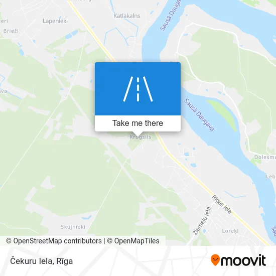 Карта Čekuru Iela