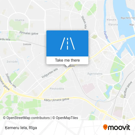 Карта Ķemeru Iela