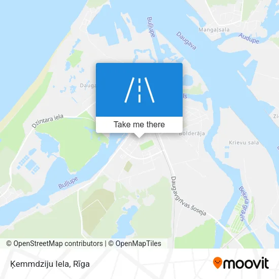 Карта Ķemmdziju Iela