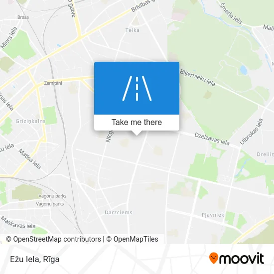 Карта Ežu Iela