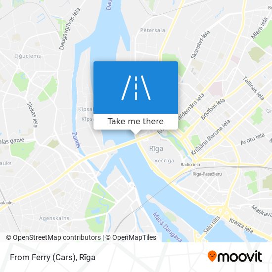 From Ferry (Cars) map