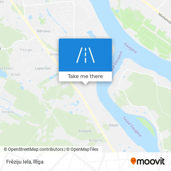Карта Frēziju Iela