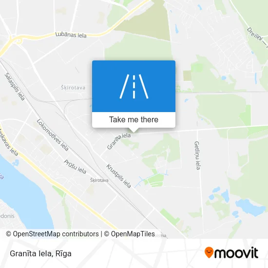 Карта Granīta Iela