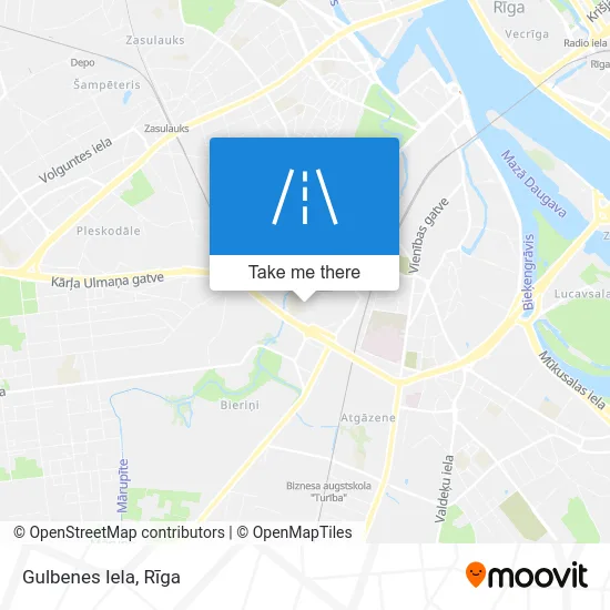 Gulbenes Iela map