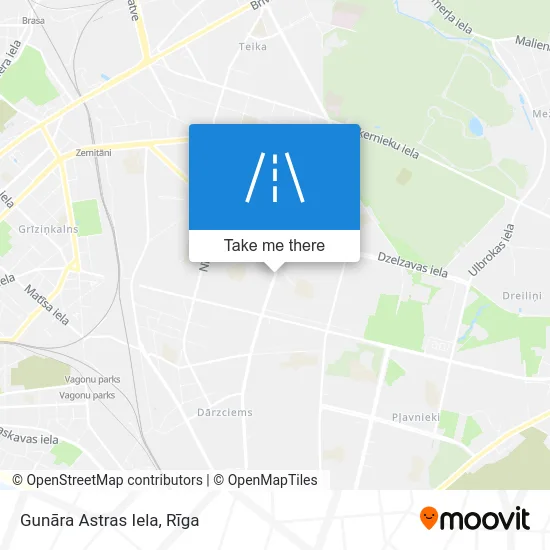 Карта Gunāra Astras Iela