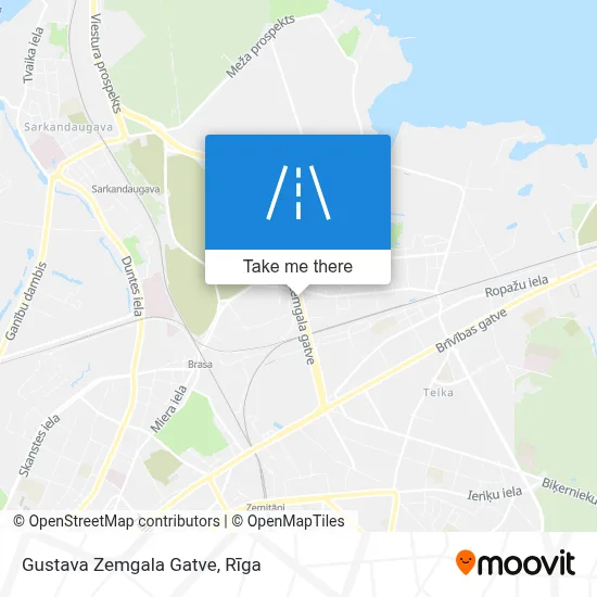 Gustava Zemgala Gatve map