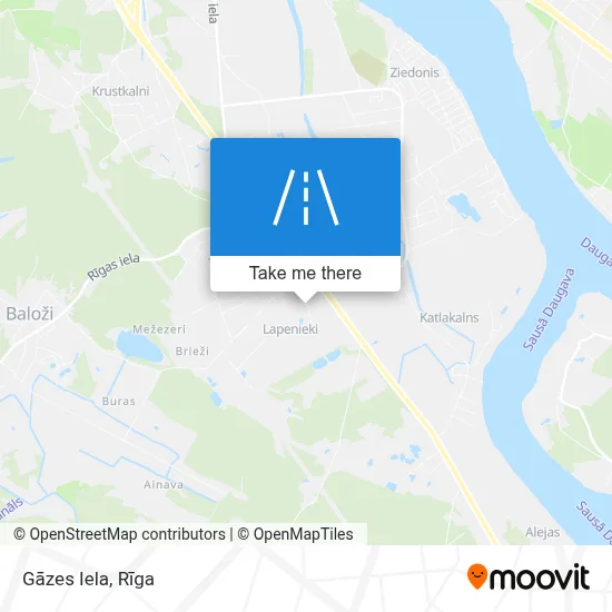 Gāzes Iela map