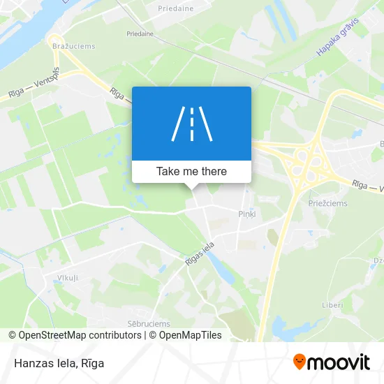 Hanzas Iela map