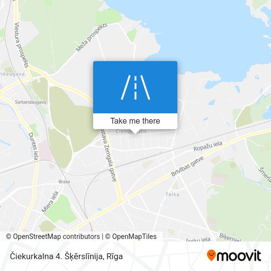 Čiekurkalna 4. Šķērslīnija map