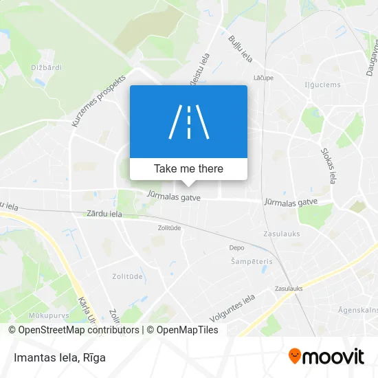 Карта Imantas Iela