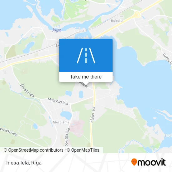 Карта Ineša Iela