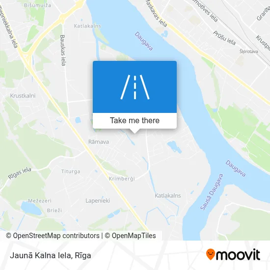 Jaunā Kalna Iela map