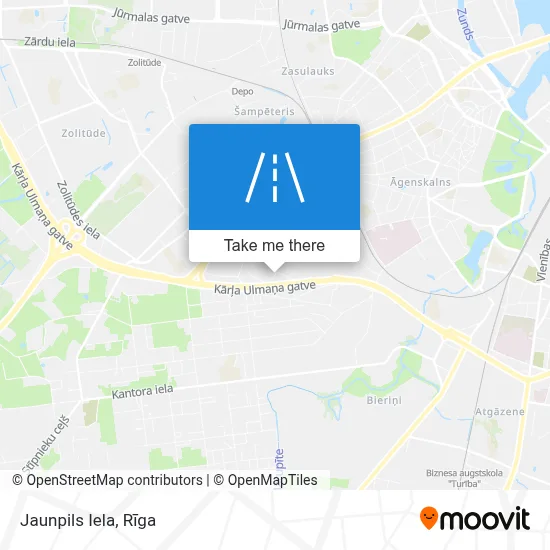 Jaunpils Iela map