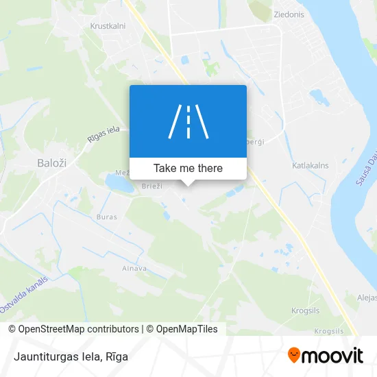 Jauntiturgas Iela map