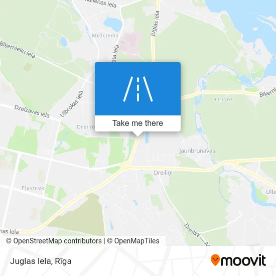 Juglas Iela map