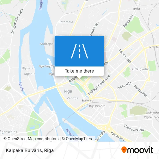 Kalpaka Bulvāris map