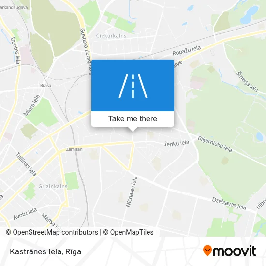 Kastrānes Iela map