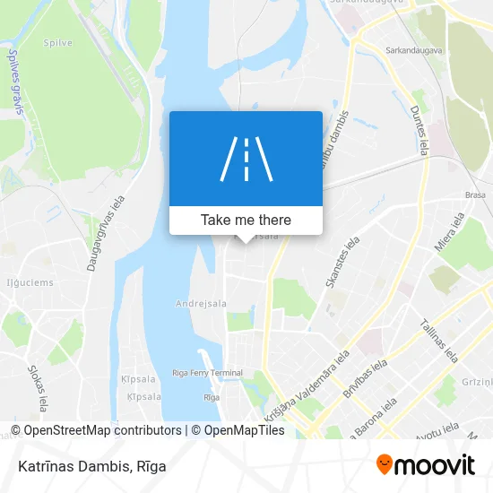 Katrīnas Dambis map