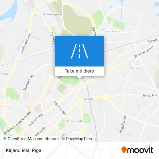 Klijānu Iela map