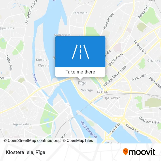 Карта Klostera Iela
