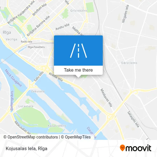Kojusalas Iela map