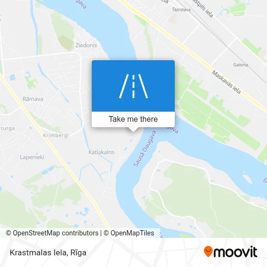 Krastmalas Iela map