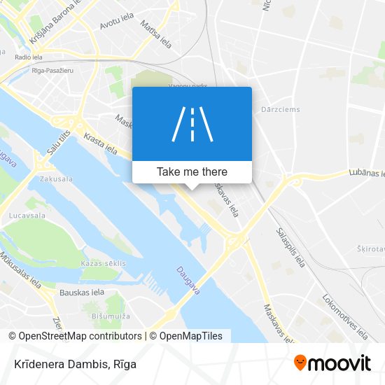 Krīdenera Dambis map
