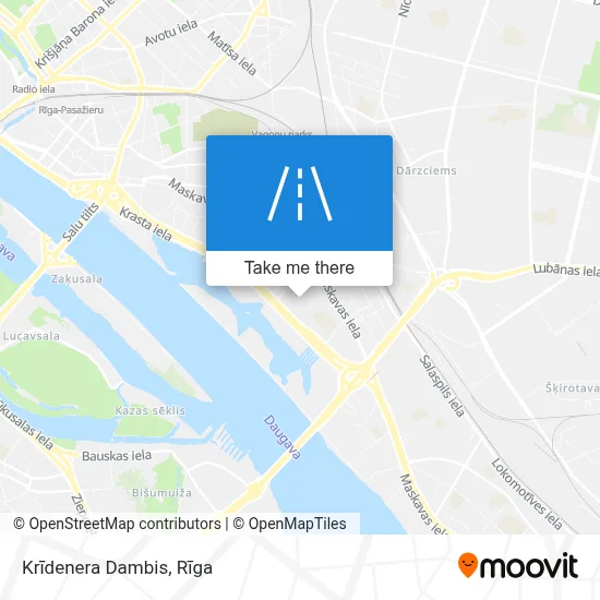 Krīdenera Dambis map