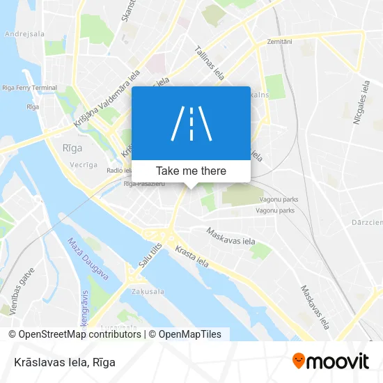 Карта Krāslavas Iela