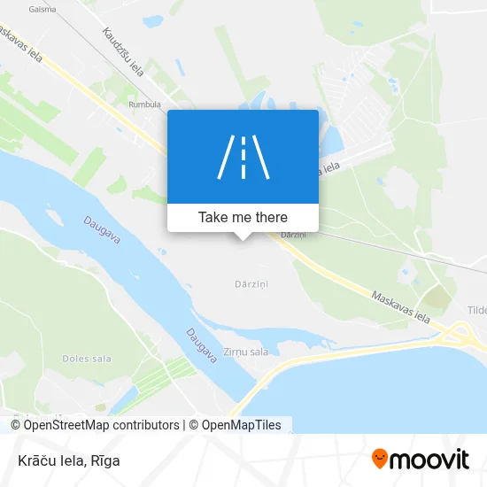 Krāču Iela map