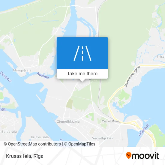 Krusas Iela map