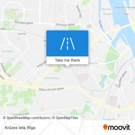 Krūzes Iela map