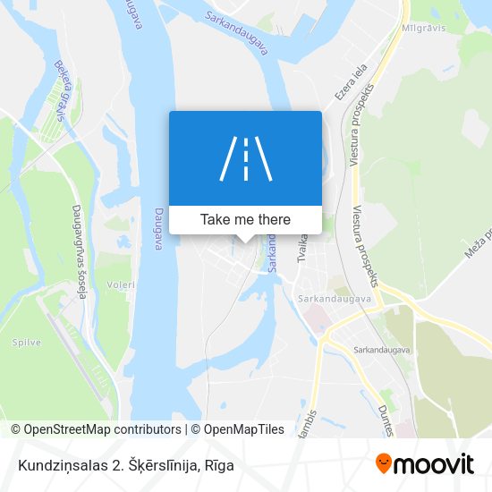Kundziņsalas 2. Šķērslīnija map