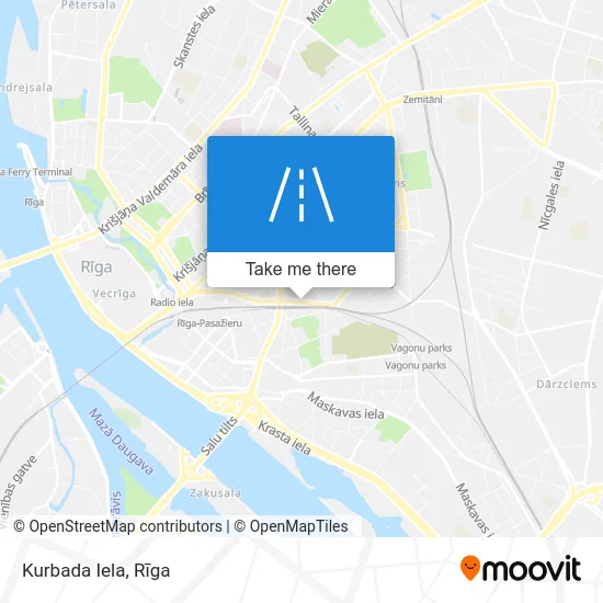 Kurbada Iela map