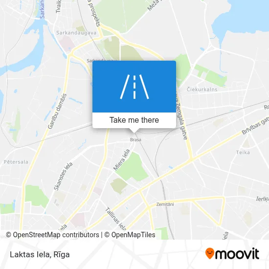 Laktas Iela map