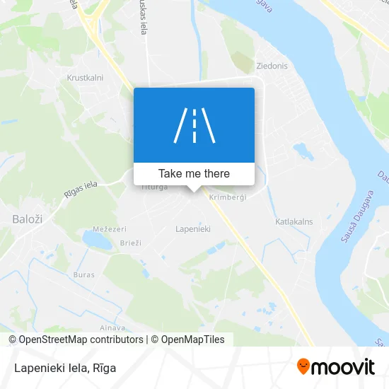 Карта Lapenieki Iela