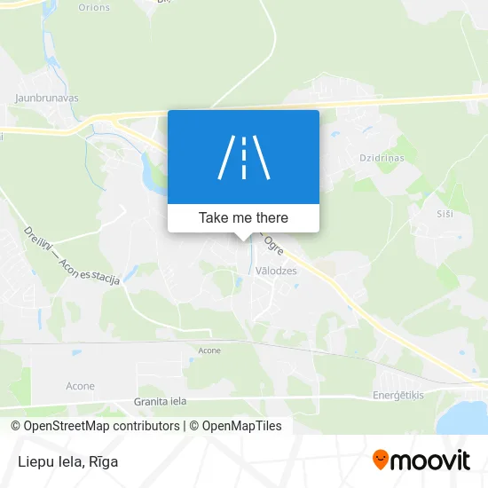 Карта Liepu Iela