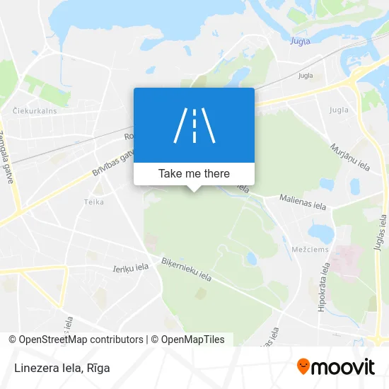 Карта Linezera Iela