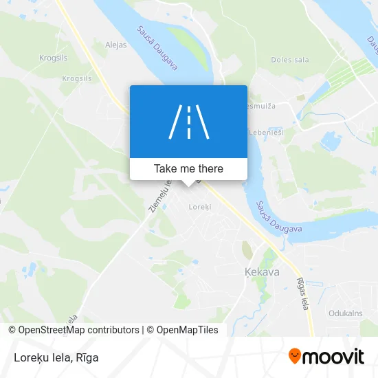 Карта Loreķu Iela