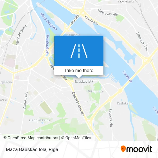 Карта Mazā Bauskas Iela