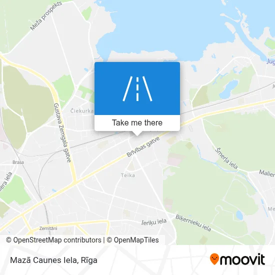 Mazā Caunes Iela map