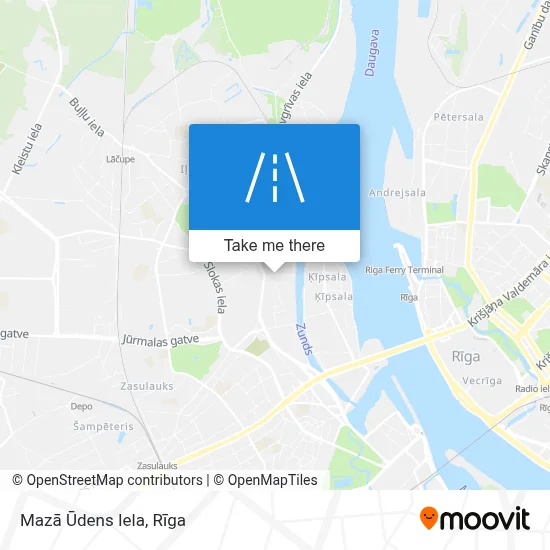 Mazā Ūdens Iela map