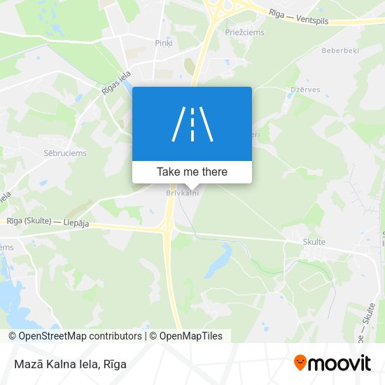 Mazā Kalna Iela map