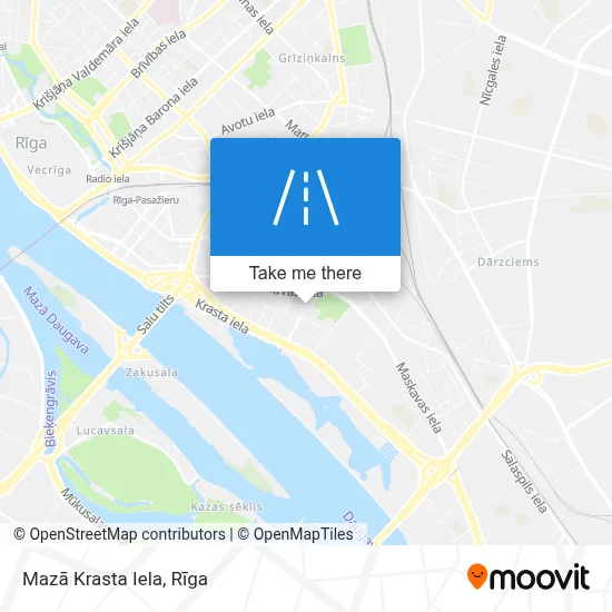 Mazā Krasta Iela map