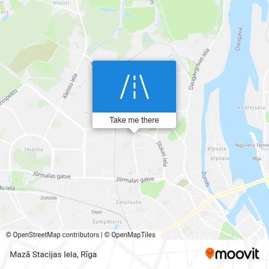 Mazā Stacijas Iela map