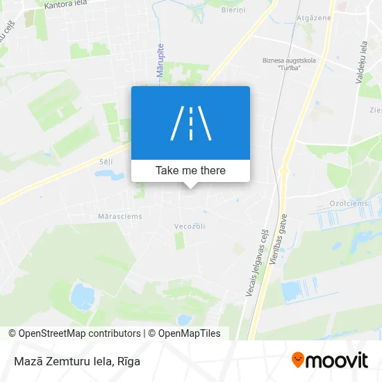 Mazā Zemturu Iela map