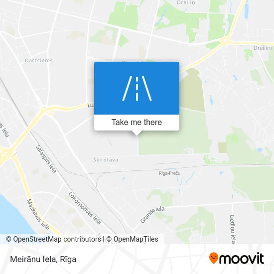 Карта Meirānu Iela