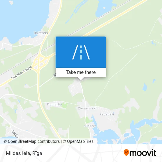 Карта Mildas Iela